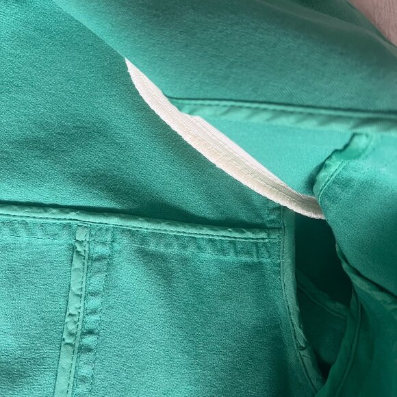 Doncaster Sport Womens Jacket Mandarin Sz 2 Kelly Green Retro Workwear Fitted - Picture 5 of 7
